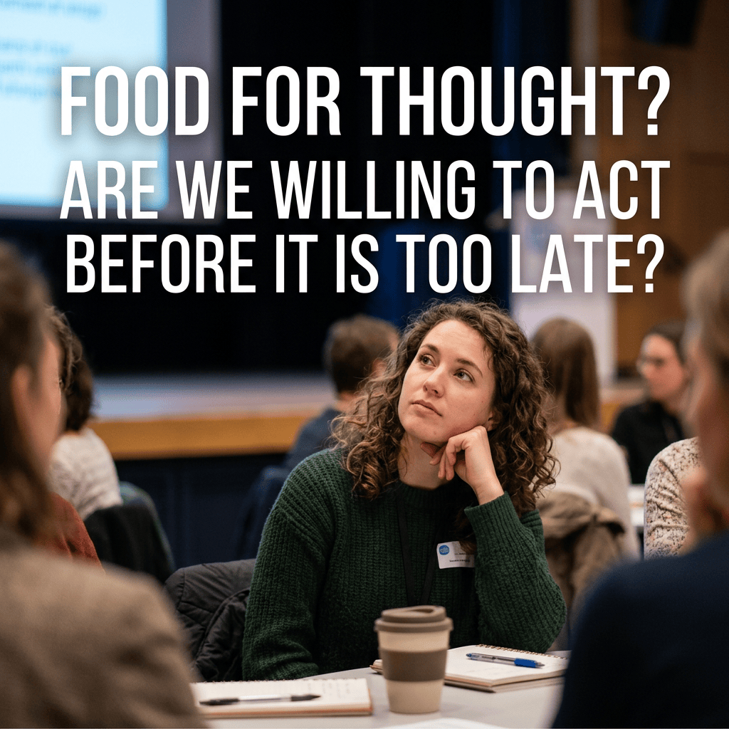 FOOD FOR THOUGHT? ARE WE WILLING TO ACT BEFORE IT IS TOO LATE?